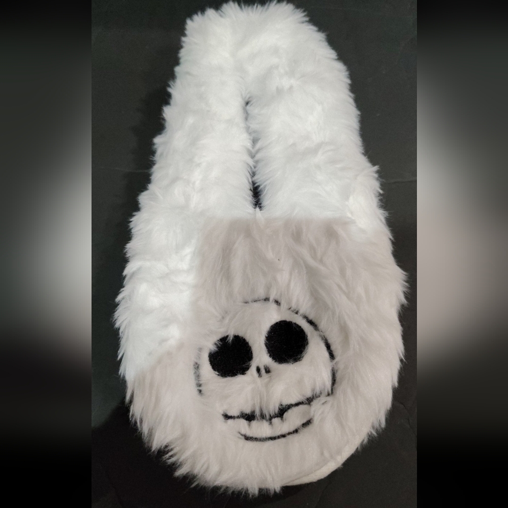 Disney Jack Skellington Nightmare Before Christmas fuzzy slippers